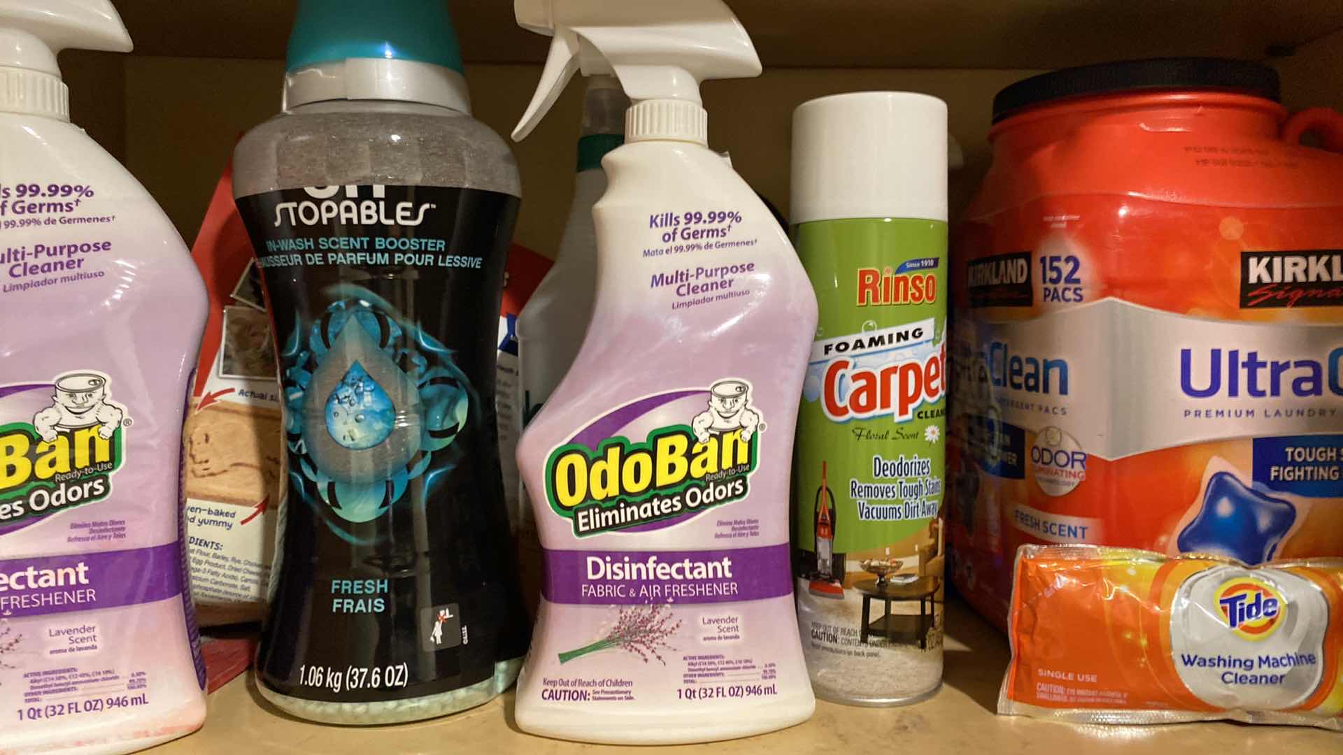 Photo 1 of CONTENTS OF CABINET LAUNDRY ROOM