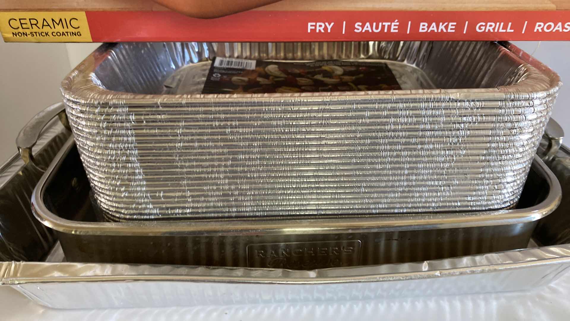 Photo 1 of ALUMINUM PANS AND COPPER PAN