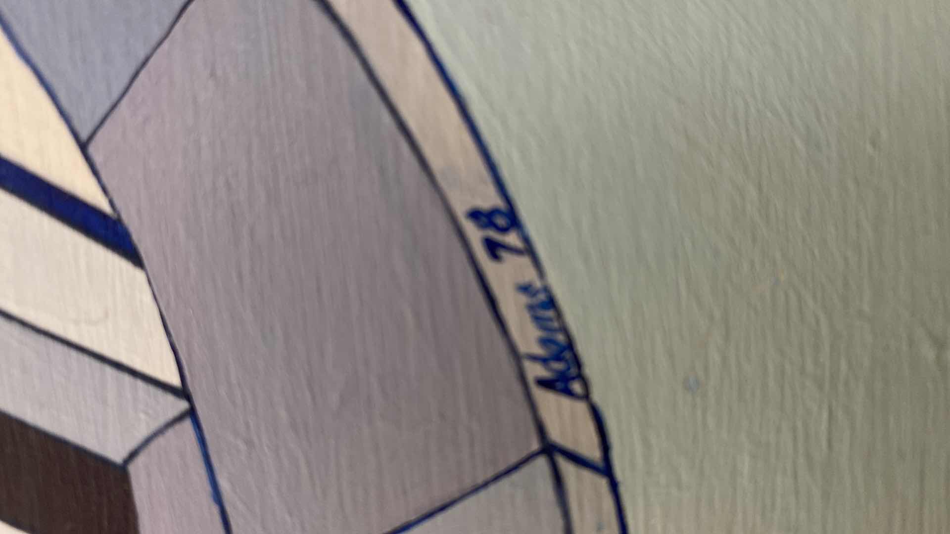 Photo 4 of FRAMED ABSTRACT PAINTED ON VALVES ARTWORK 28” x 22”