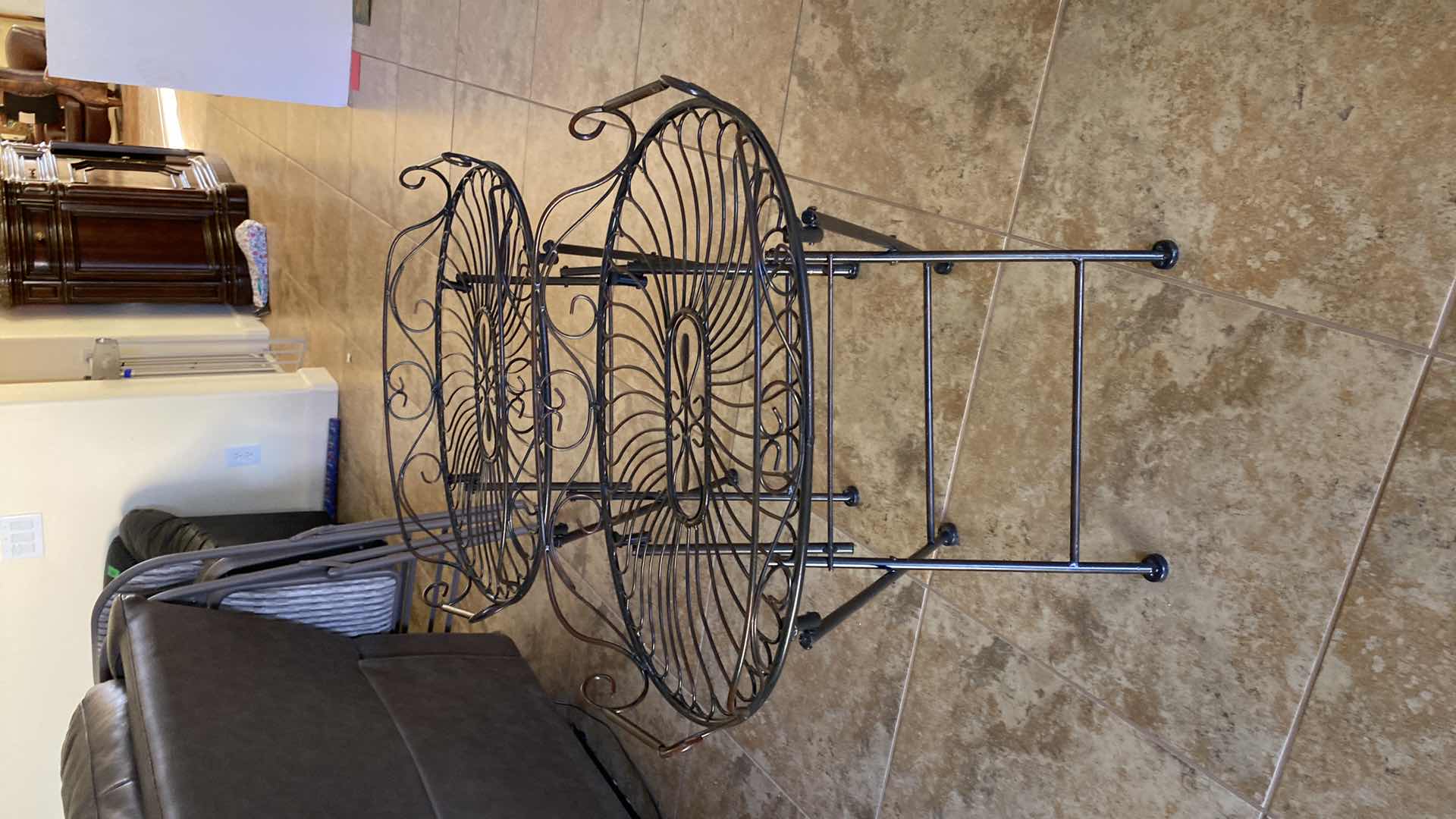 Photo 3 of 2 COLLAPSABLE METAL TABLES 24“ x 16 1/2“ H 24”