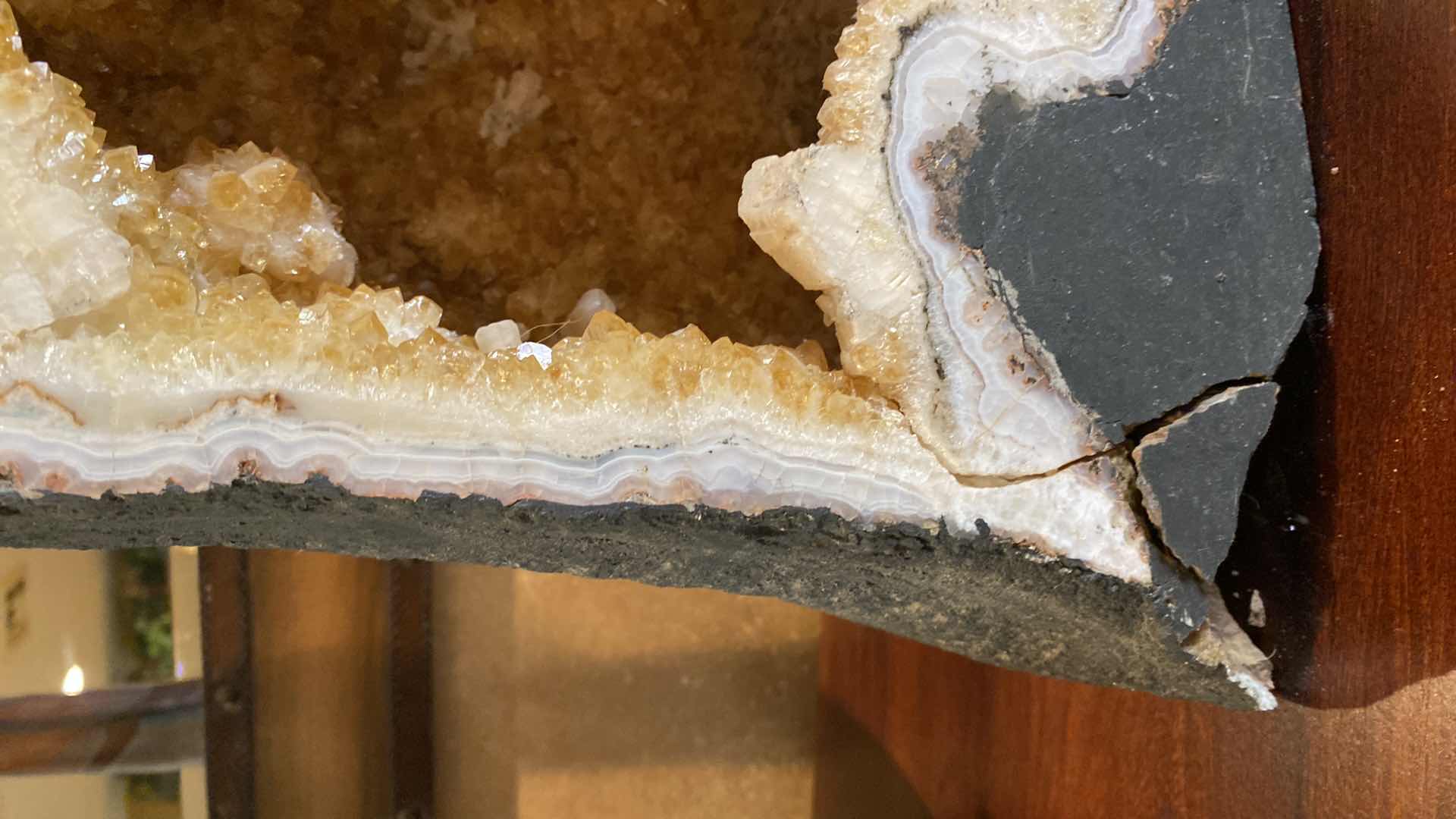 Photo 1 of CITRINE CRYSTAL CATHEDRAL GEODE 9“ x 17“ $1500