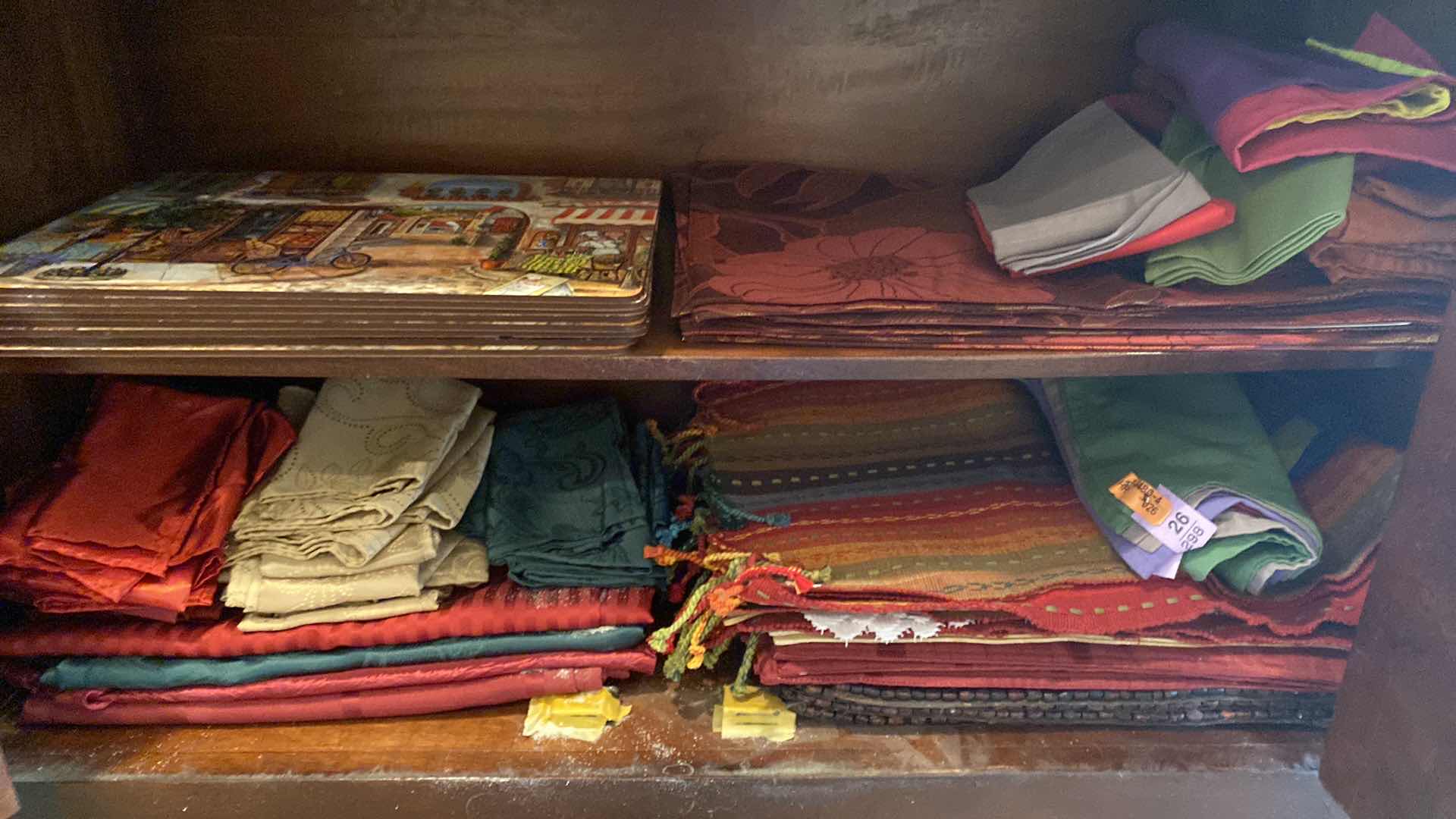 Photo 1 of ASSORTMENT OF PLACEMATS TABLECLOTHS NAPKINS