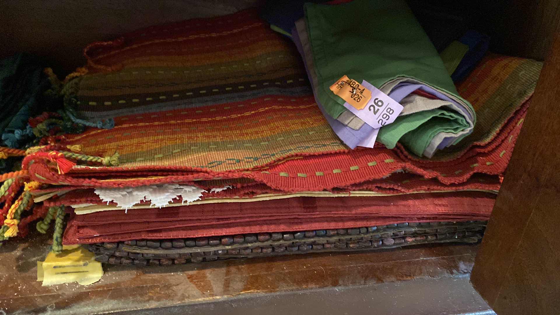 Photo 1 of ASSORTMENT OF PLACEMATS TABLECLOTHS NAPKINS