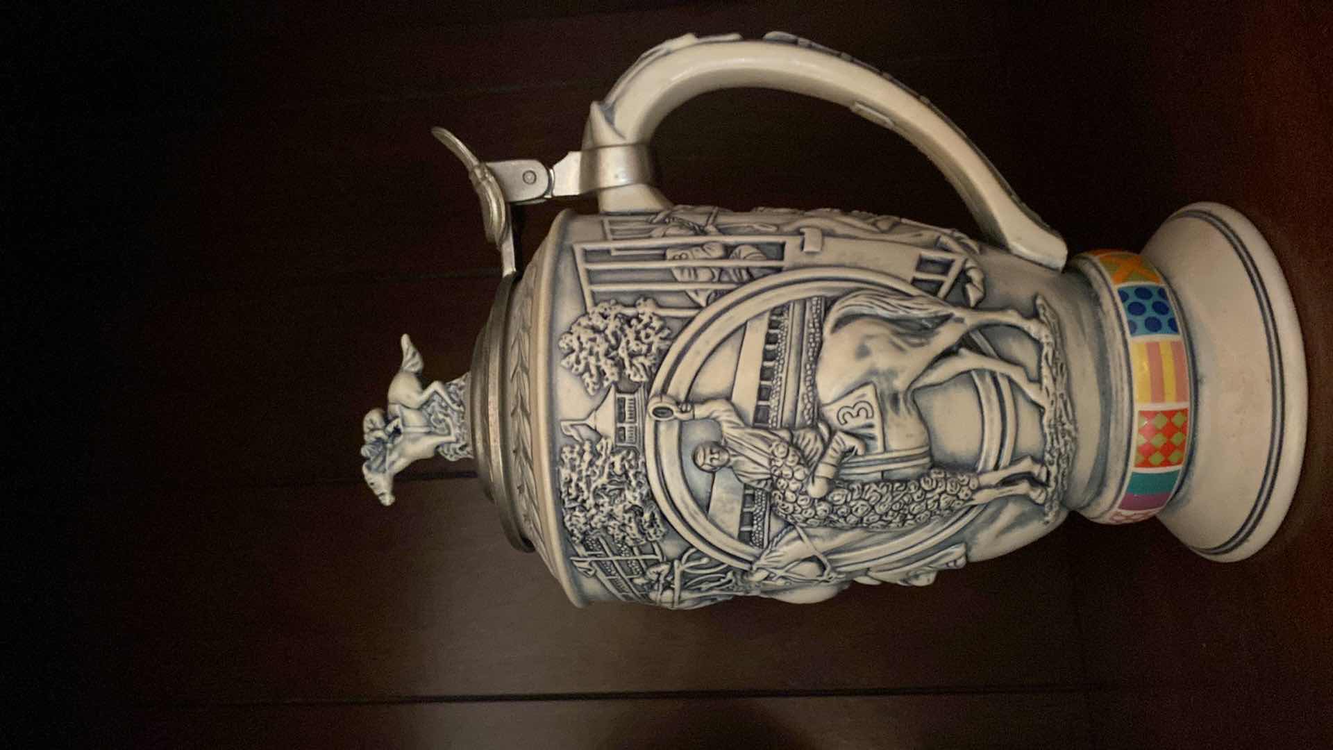 Photo 1 of AVON WINNERS CIRCLE STEIN H9.5” AND RESIN EAGLE