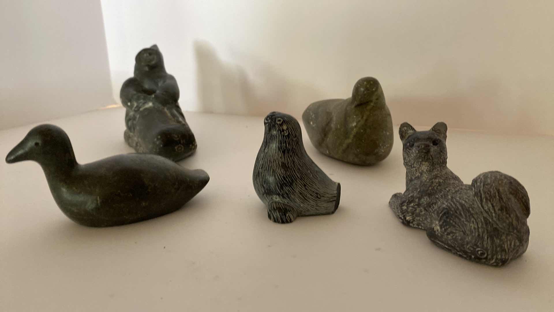 Photo 1 of CANADIAN ESKIMO ART COLLECTION LARGEST 6” x 3”