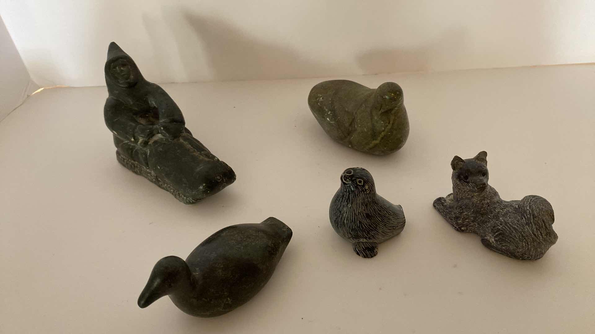 Photo 1 of CANADIAN ESKIMO ART COLLECTION LARGEST 6” x 3”