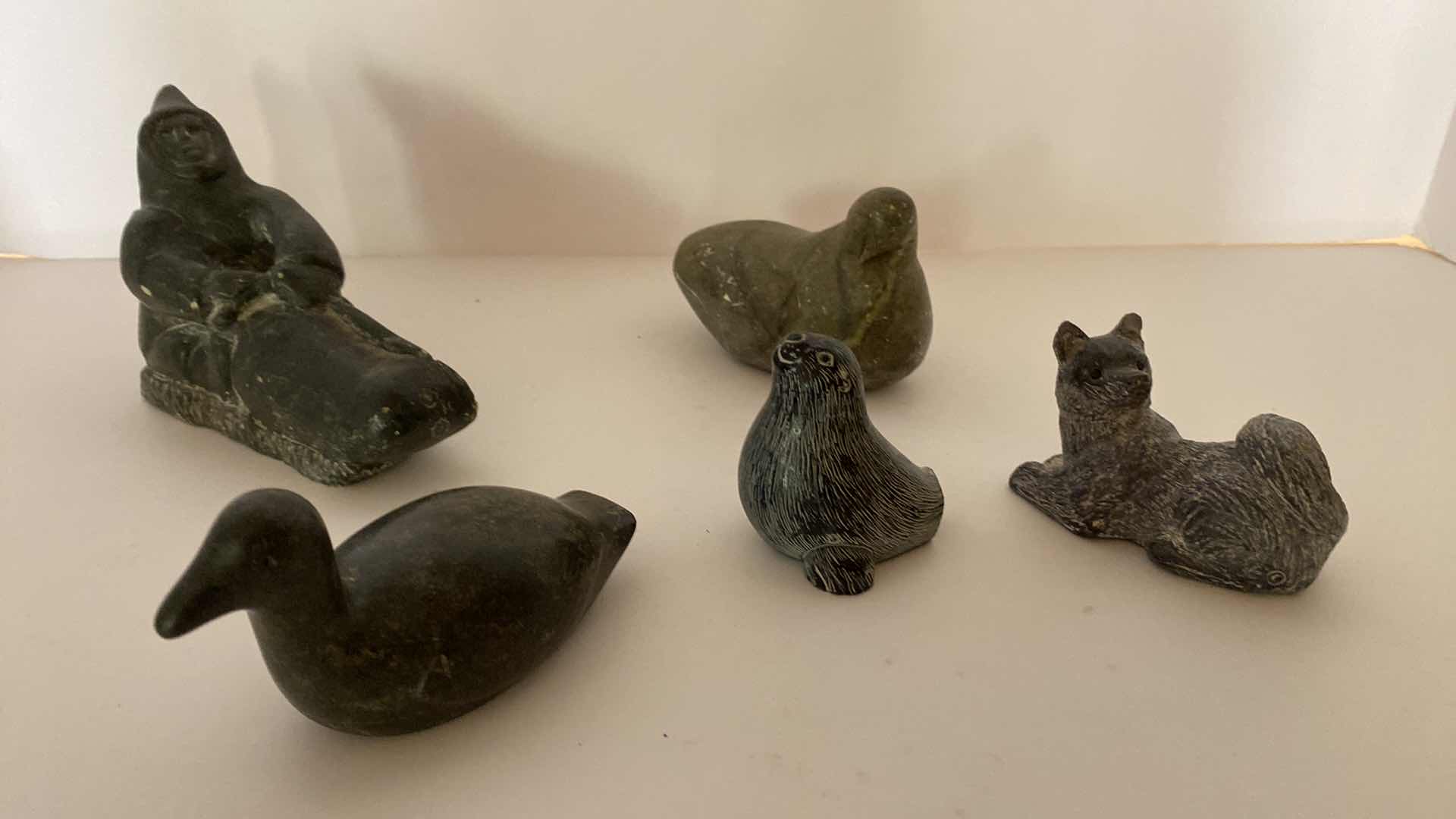 Photo 1 of CANADIAN ESKIMO ART COLLECTION LARGEST 6” x 3”