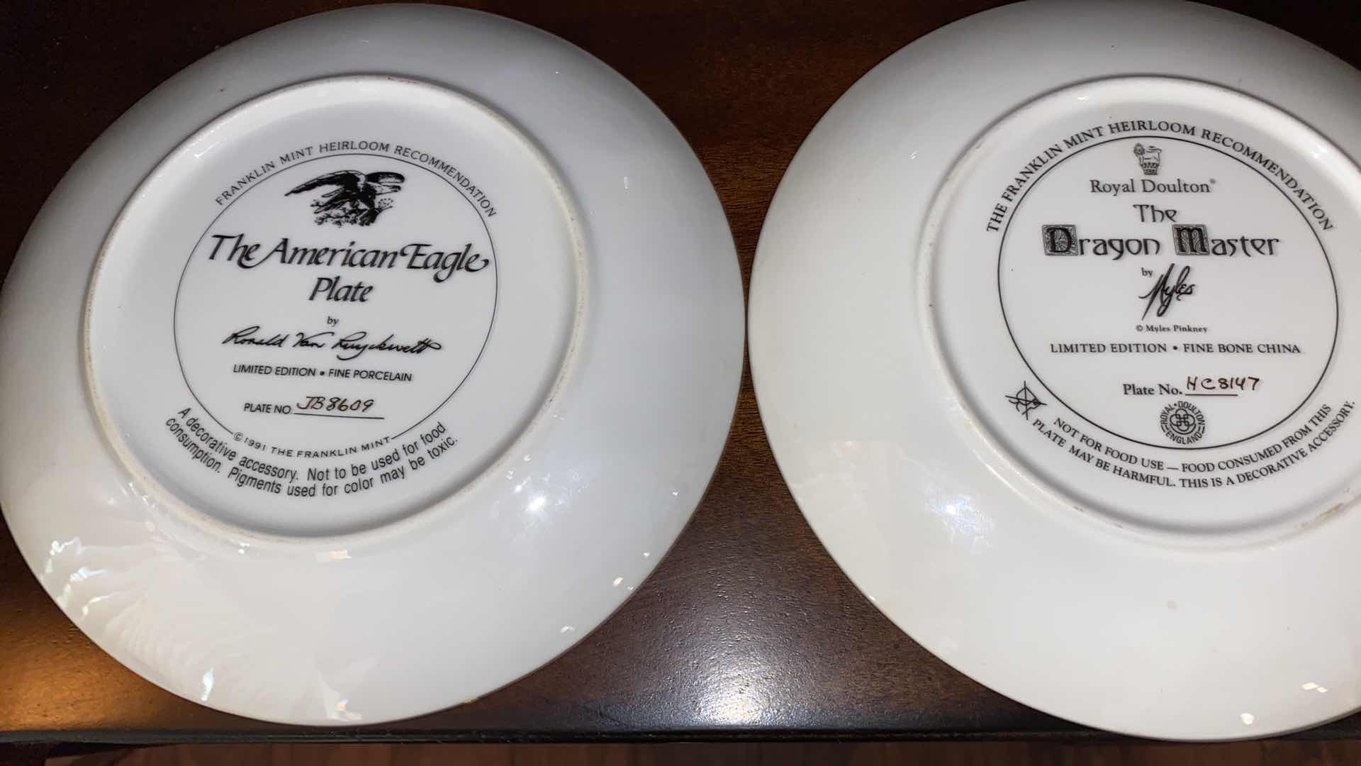 Photo 1 of 5 LIMITED EDITION COLLECTOR PLATES 8”