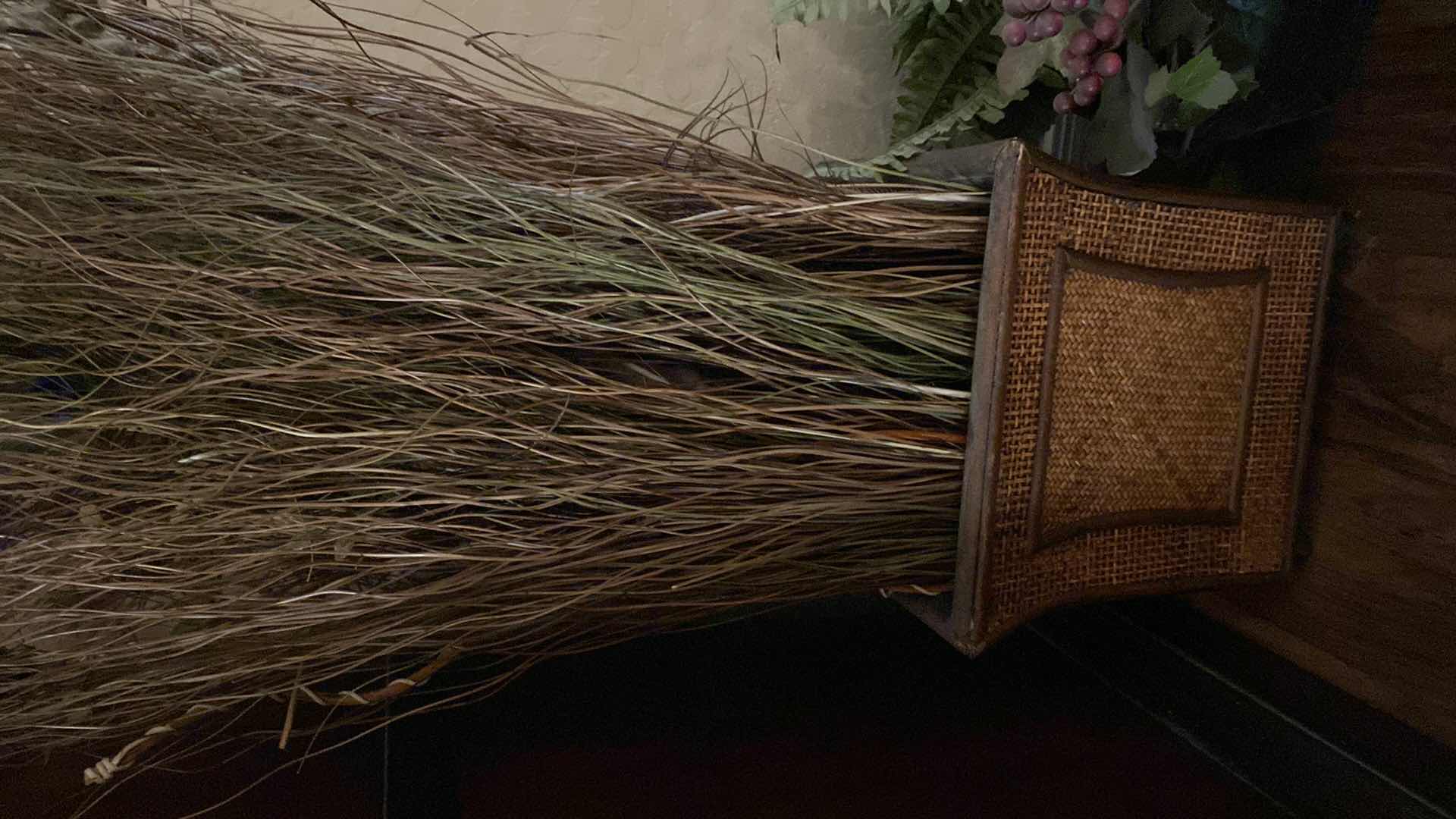 Photo 1 of 3 FAUX PLANTS LARGEST WOVEN BASKET 12” x 12“ NOT INCLUDING DRIED FLORAL