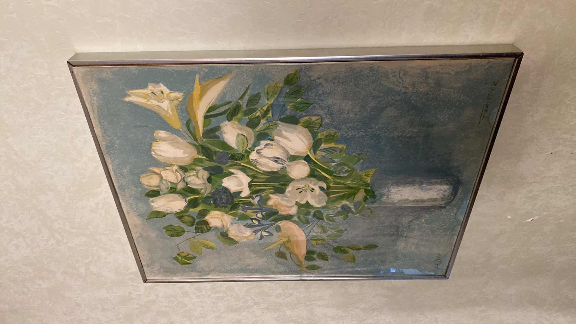 Photo 1 of FRAMED SIGNED FLORAL BY FORISSIER 67/260 ARTWORK 21 1/2” x 27”
