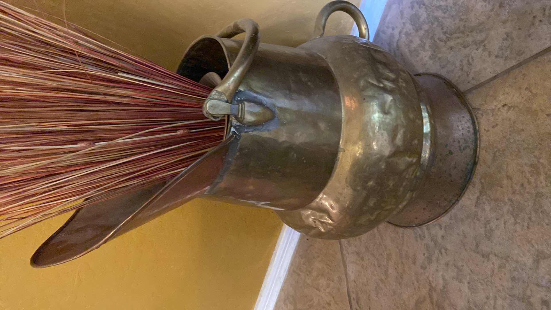 Photo 1 of BRASS PITCHER 16” x 22” WITH DRY FLORAL