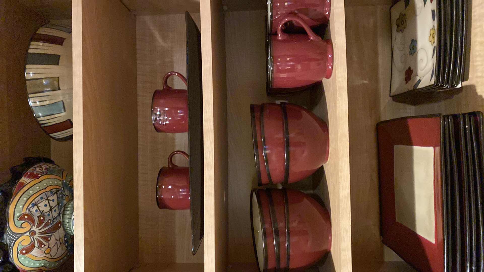 Photo 1 of CONTENTS KITCHEN CABINET CERAMIC DISHES AND SERVE WARE