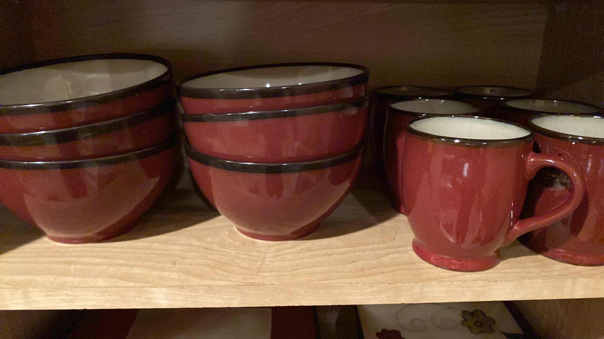 Photo 1 of CONTENTS KITCHEN CABINET CERAMIC DISHES AND SERVE WARE