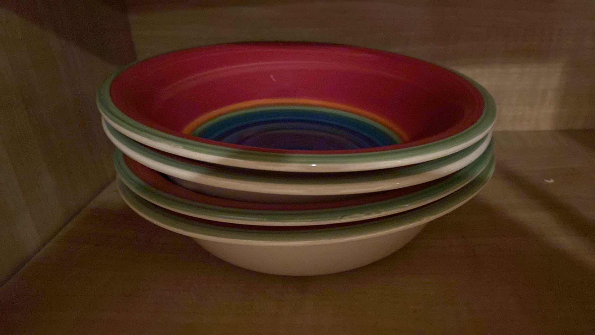 Photo 1 of CONTENTS KITCHEN CABINET CERAMIC DISHES COFFEE CUPS PYREX AND MORE