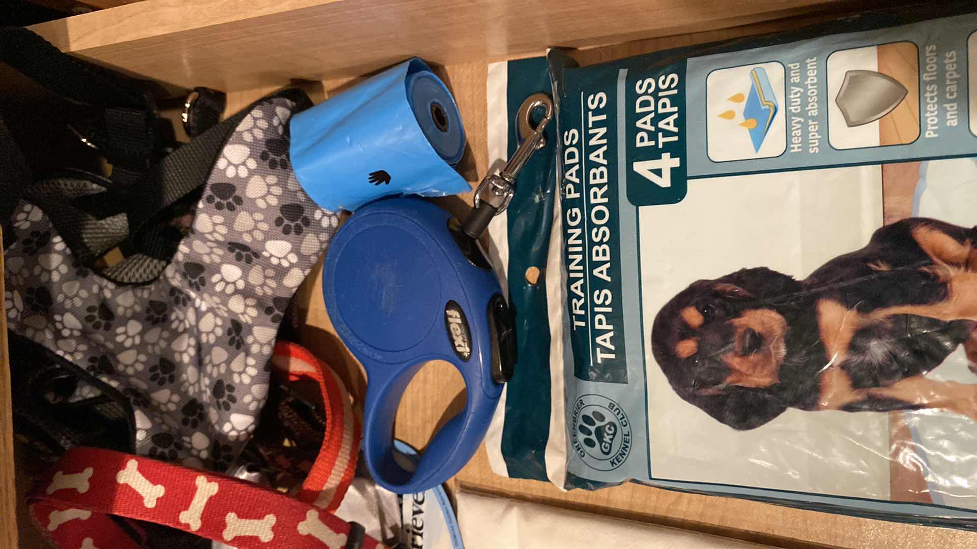 Photo 1 of CONTENTS KITCHEN DRAWER DOG ITEMS NEW TIWELS PADS AND MORE