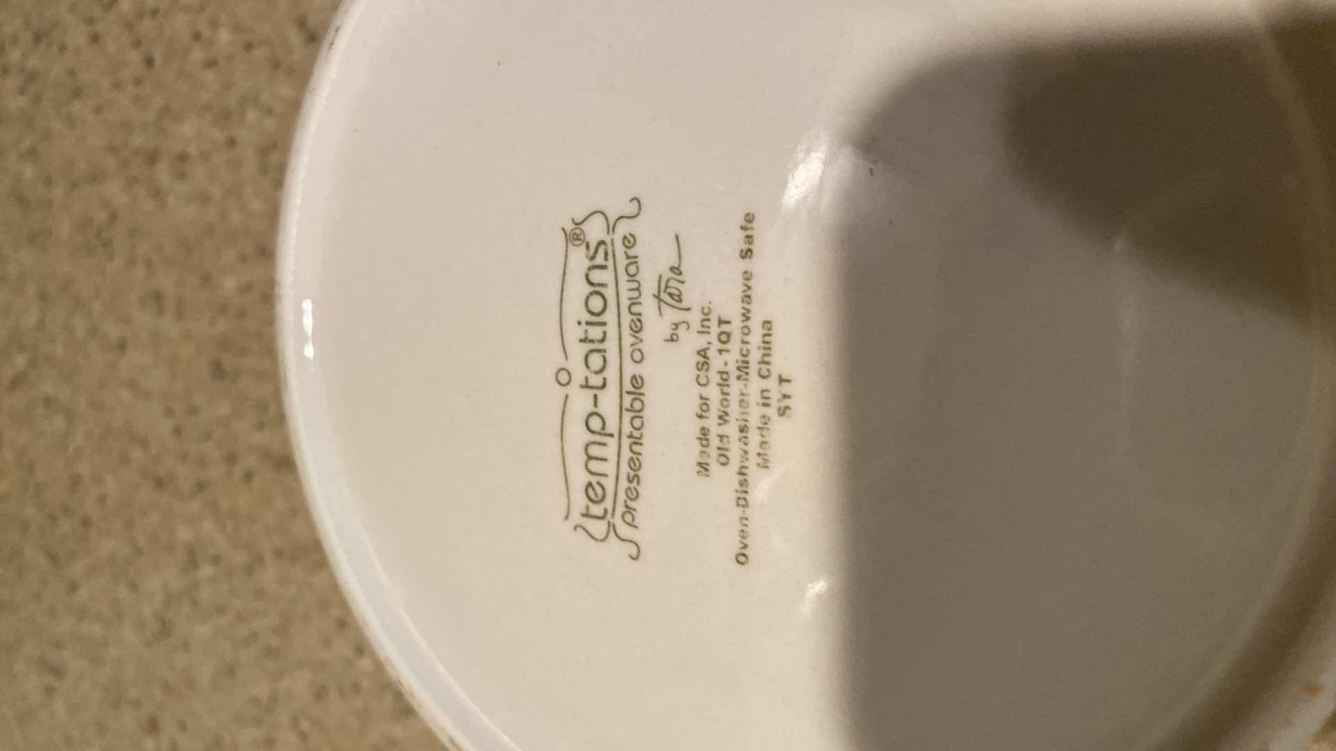 Photo 1 of HAND PAINTED CERAMIC BAKEWARE AND SERVE WARE