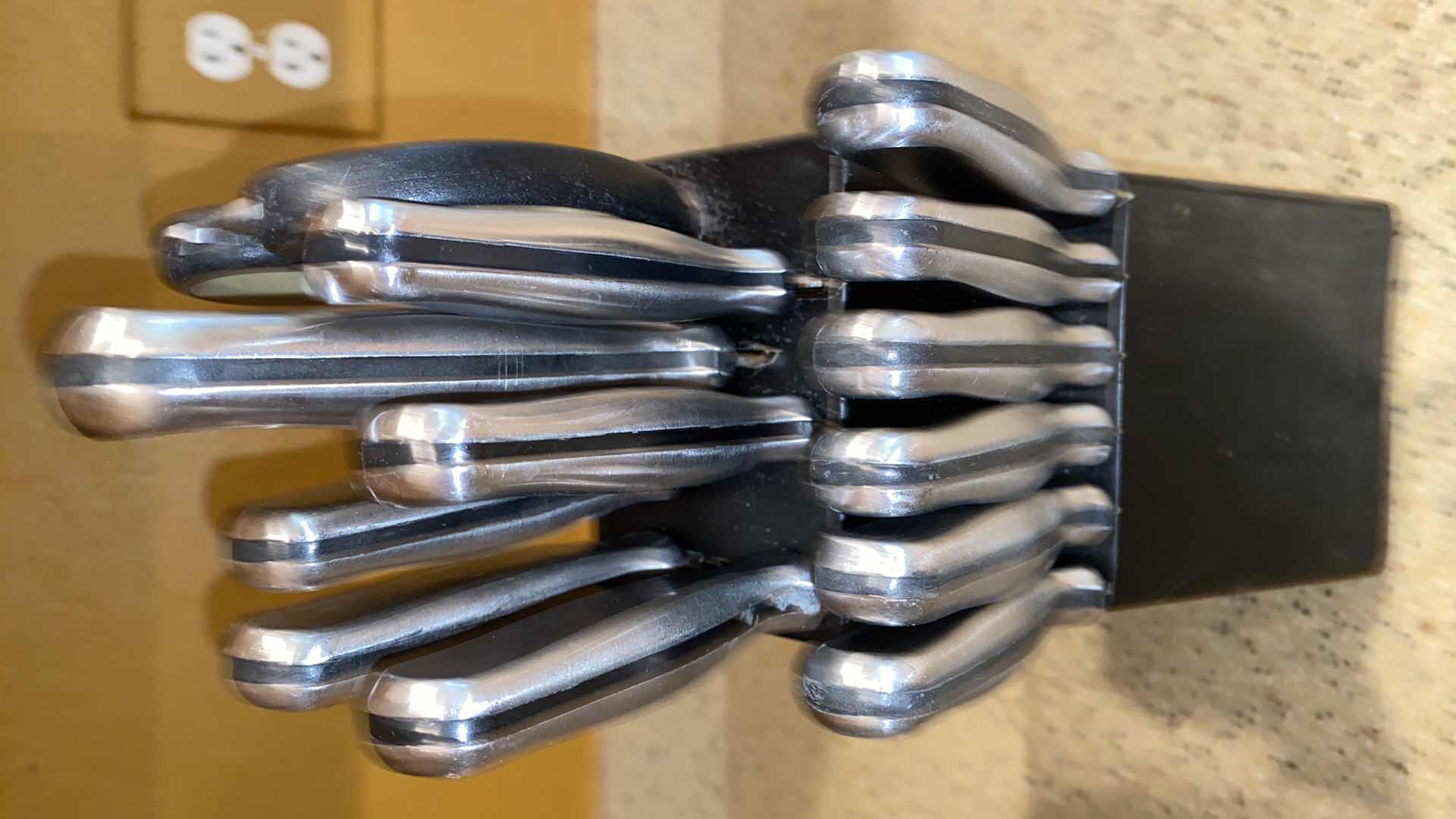 Photo 1 of GINSU KNIVES IN STORAGE BLOCK