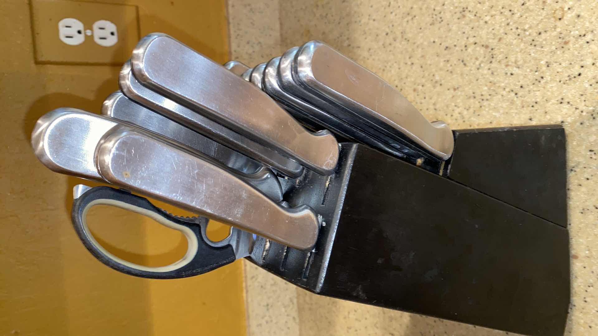 Photo 1 of GINSU KNIVES IN STORAGE BLOCK