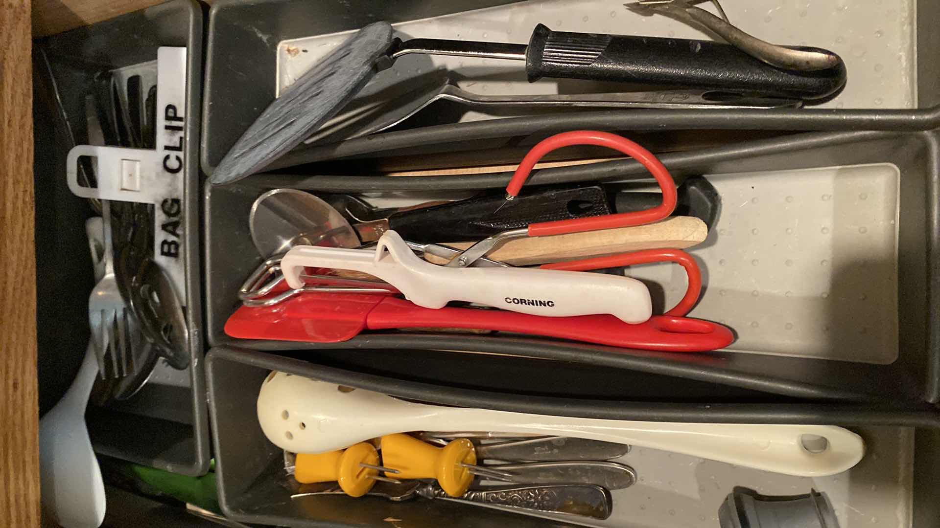 Photo 1 of CONTENTS OF 2 KITCHEN DRAWERS POT HOLDERS COOKING TOOLS