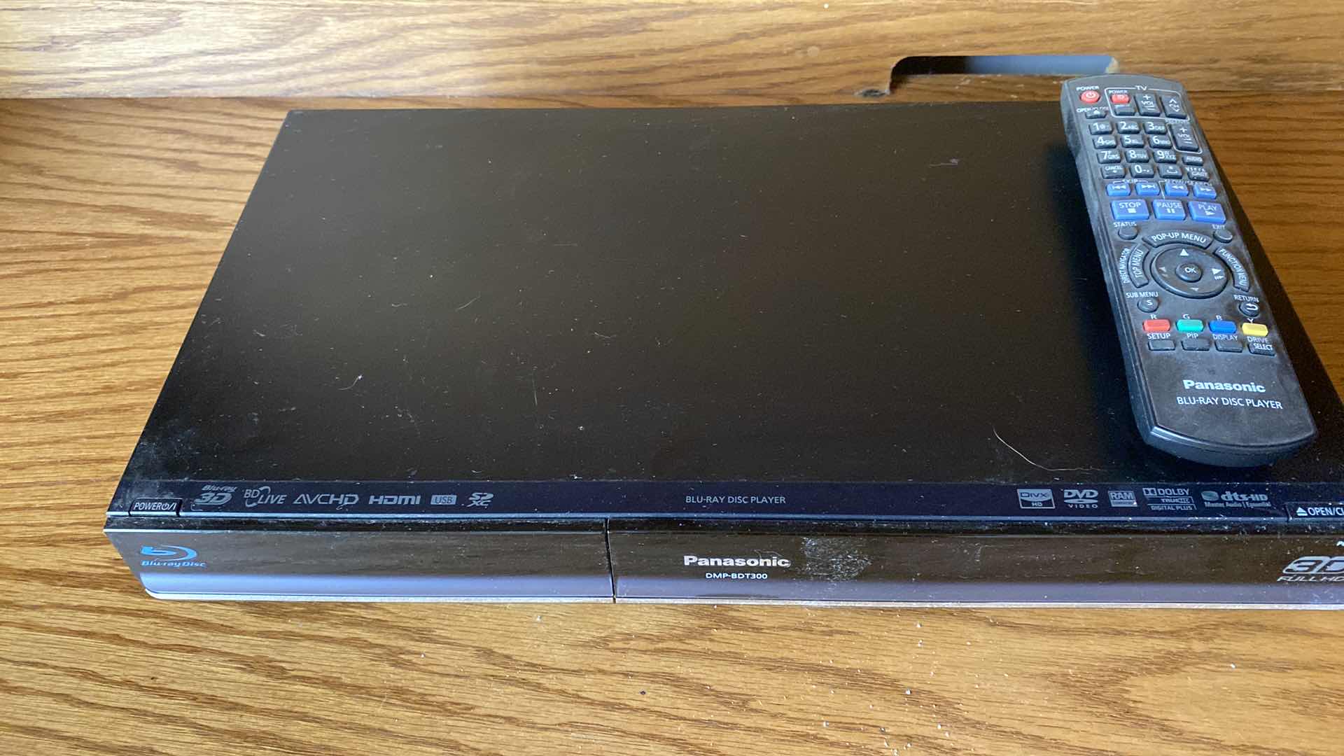 Photo 1 of ELECTRONICS PANASONIC BLUE RAY WITH REMOTE AND DVD PLAYER