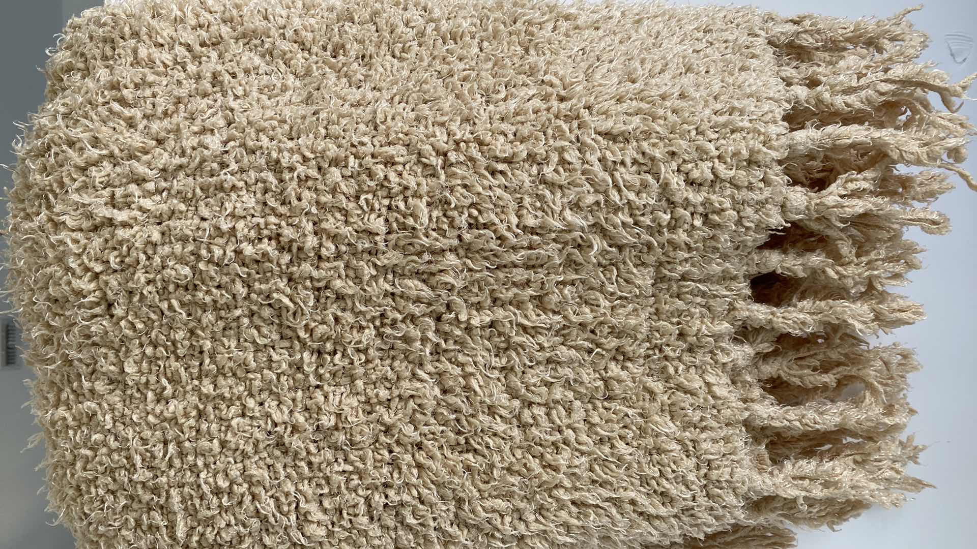 Photo 1 of KNIT THROW AND TABLE LINENS