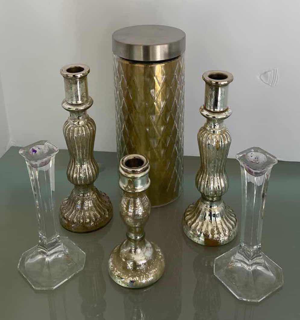 Photo 1 of HOME DECOR CANDLESTICKS AND MORE TALLEST H11”