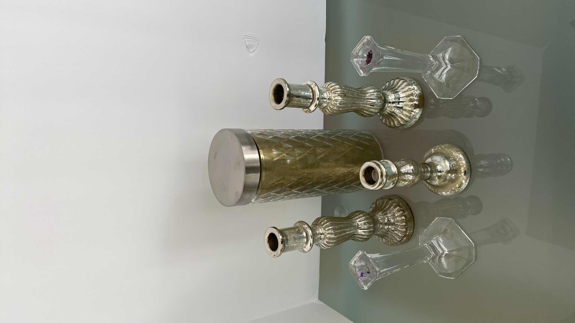 Photo 1 of HOME DECOR CANDLESTICKS AND MORE TALLEST H11”