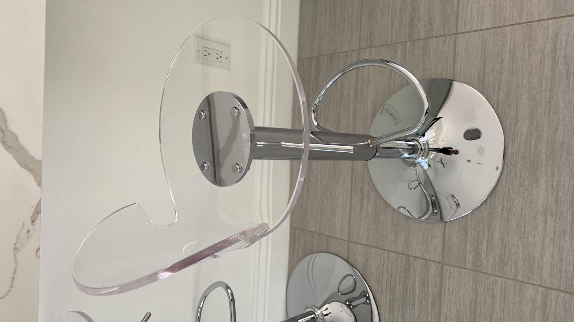 Photo 1 of PAIR OF MODERN COUNTER HEIGHT BARSTOOLS SEAT 30”