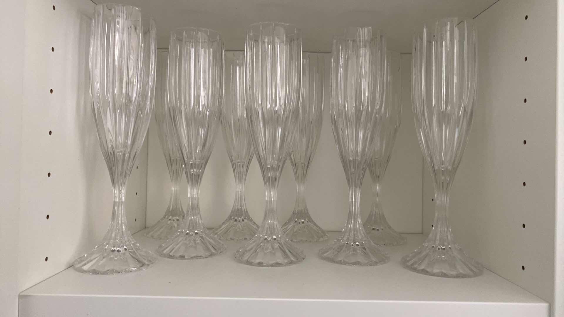 Photo 1 of 3 SHELFS ASSORTED CRYSTAL STEMWARE