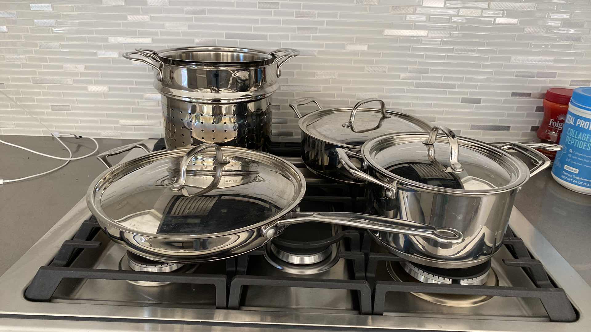 Photo 1 of 8 PIECES CUISINART PANS