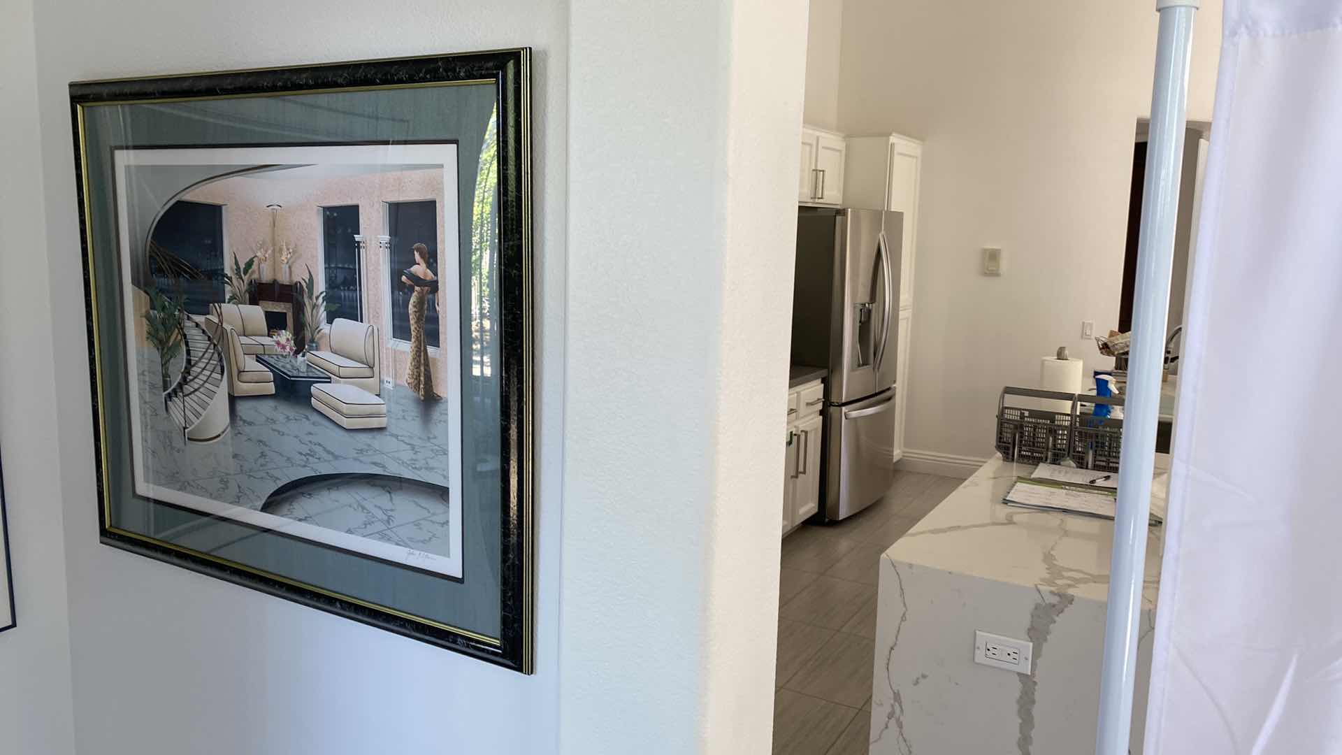 Photo 1 of FRAMED ART DECOR STYLE SIGNED JOHN P. O’BRIEN 148/190 ARTWORK 37” x 31”