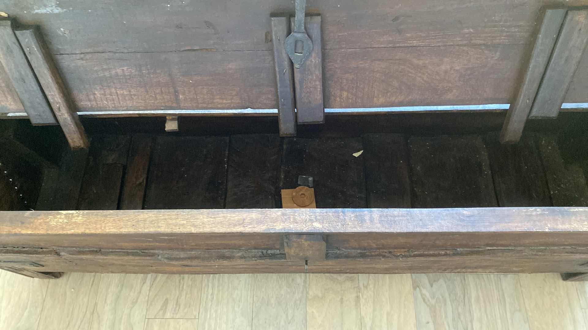 Photo 4 of RUSTIC BENCH WITH STORAGE 55“ x 14“ H 18”