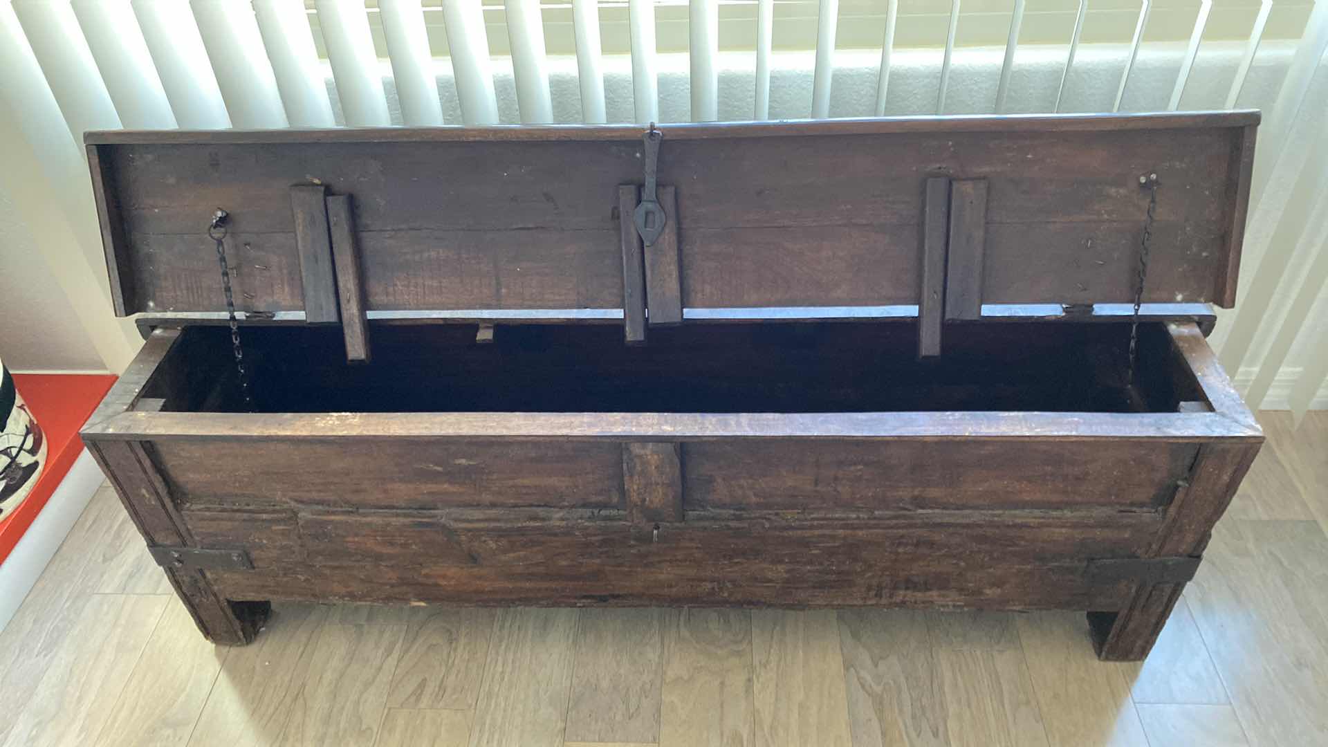 Photo 1 of RUSTIC BENCH WITH STORAGE 55“ x 14“ H 18”