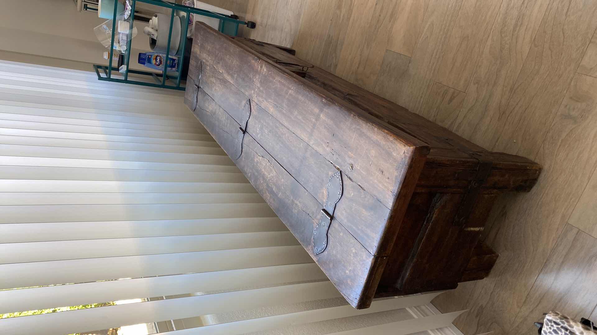 Photo 5 of RUSTIC BENCH WITH STORAGE 55“ x 14“ H 18”