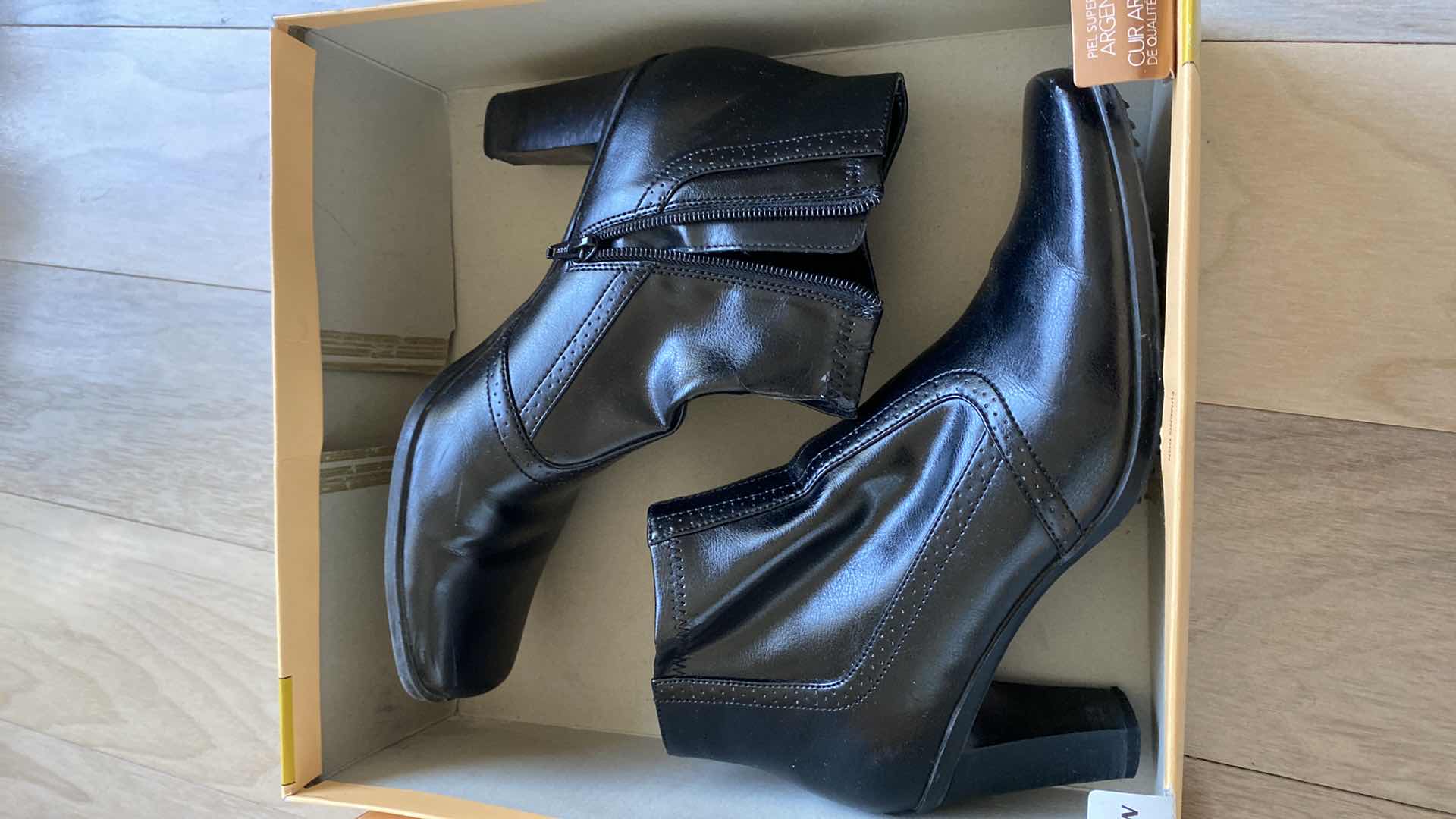 Photo 1 of 2-PAIRS SIZE 7 1/2 WIDE WOMENS BOOTS