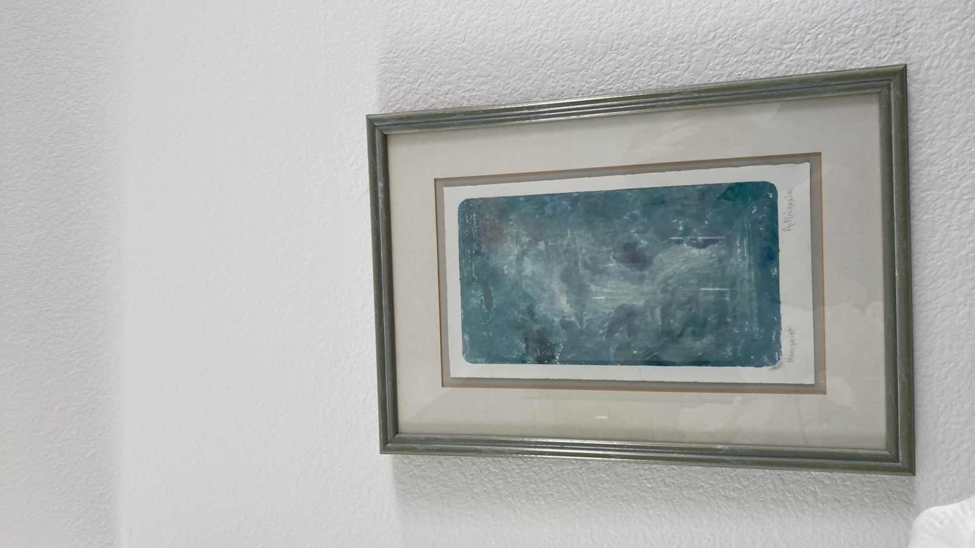 Photo 1 of FRAMED MONO PRINT BY A. NILHSSIA SIGNED ARTWORK 11 1/2” x 16 1/2”