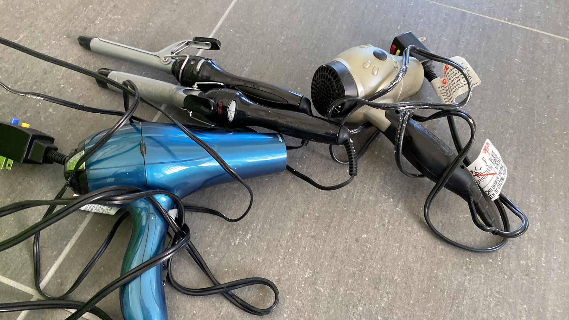 Photo 1 of CONTENTS UNDER MB SINK GRAB BARS, HAIR TOOLS AND MORE