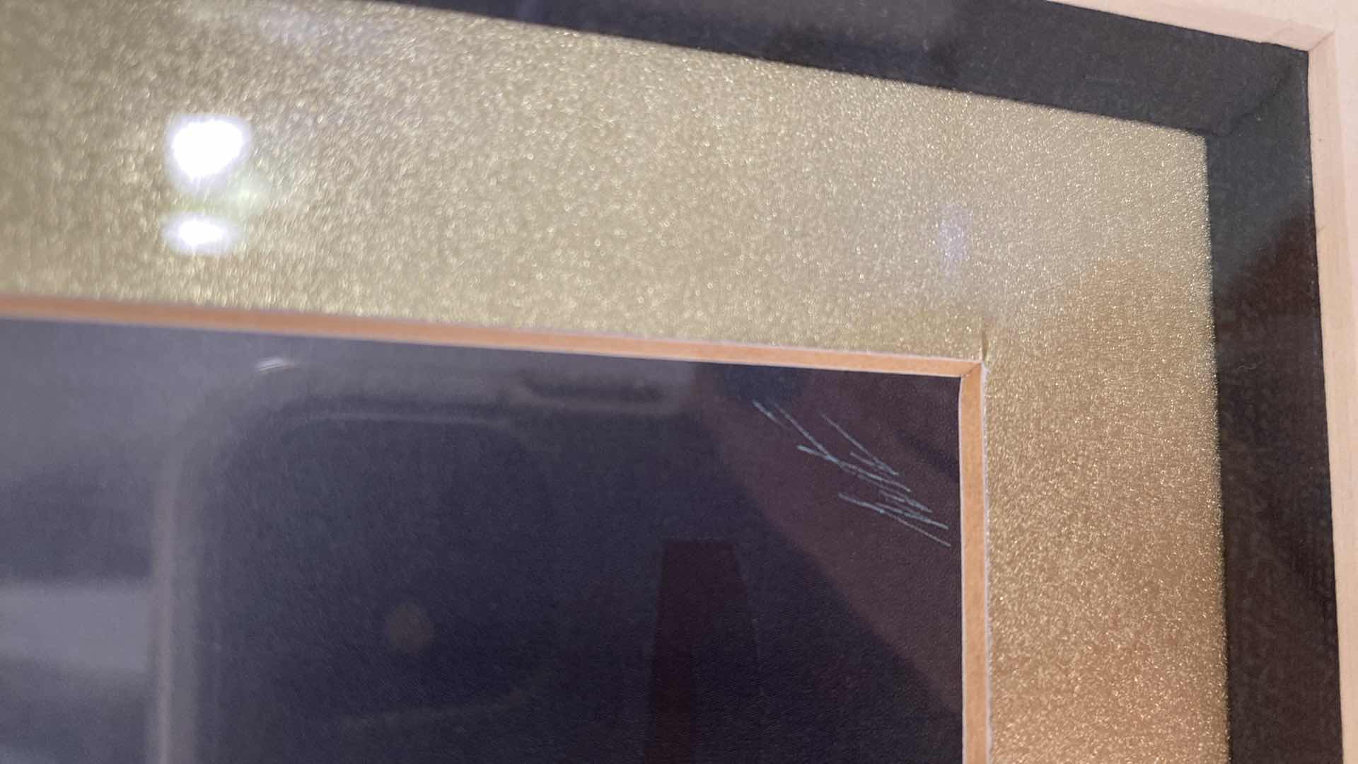 Photo 1 of FRAMED ART DECO STYLE SIGNED ARTWORK 20” x 21 1/2”