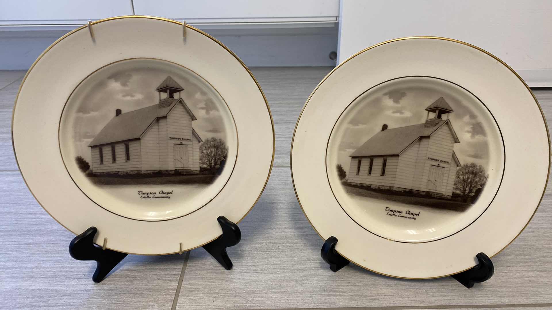 Photo 1 of TIMPSON CHAPEL COLLECTIBLE PLATES AND MORE 10”