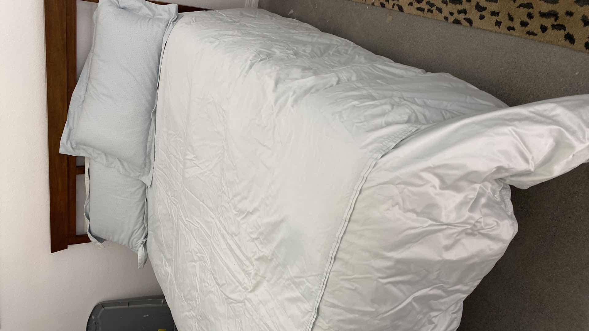 Photo 1 of CUSTOM KING REVERSIBLE DUVET WITH DOWN COMFORTER PALE BLUE COLOR