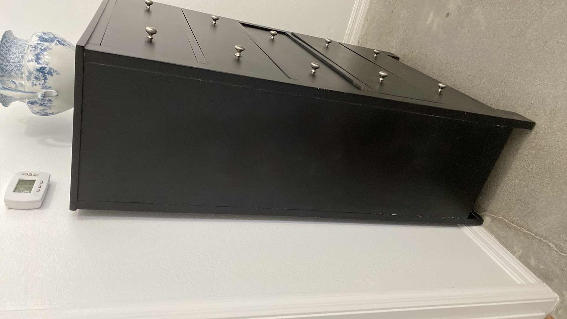 Photo 1 of BLACK TALL 5 DRAWER CHEST DOVETAIL CONSTRUCTION 38” x 18” H 55”