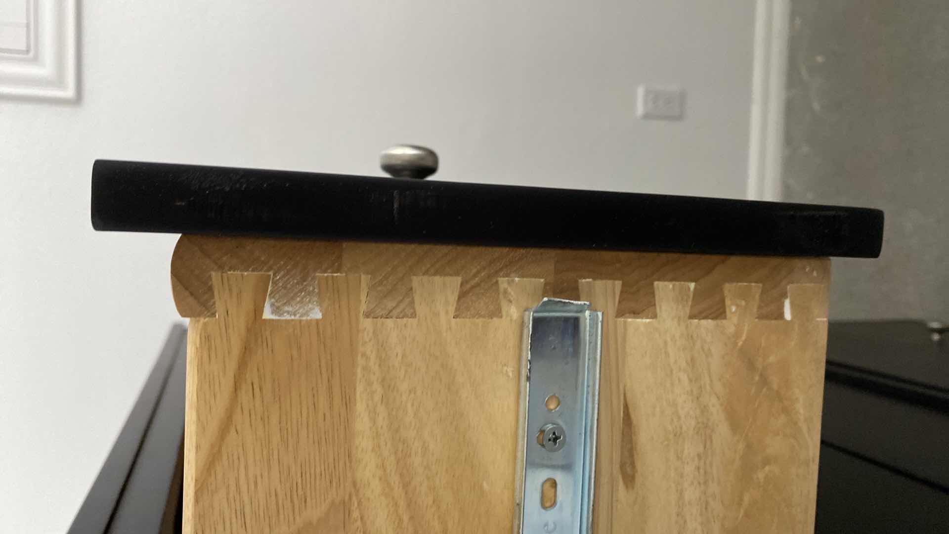 Photo 1 of BLACK TALL 5 DRAWER CHEST DOVETAIL CONSTRUCTION 38” x 18” H 55”