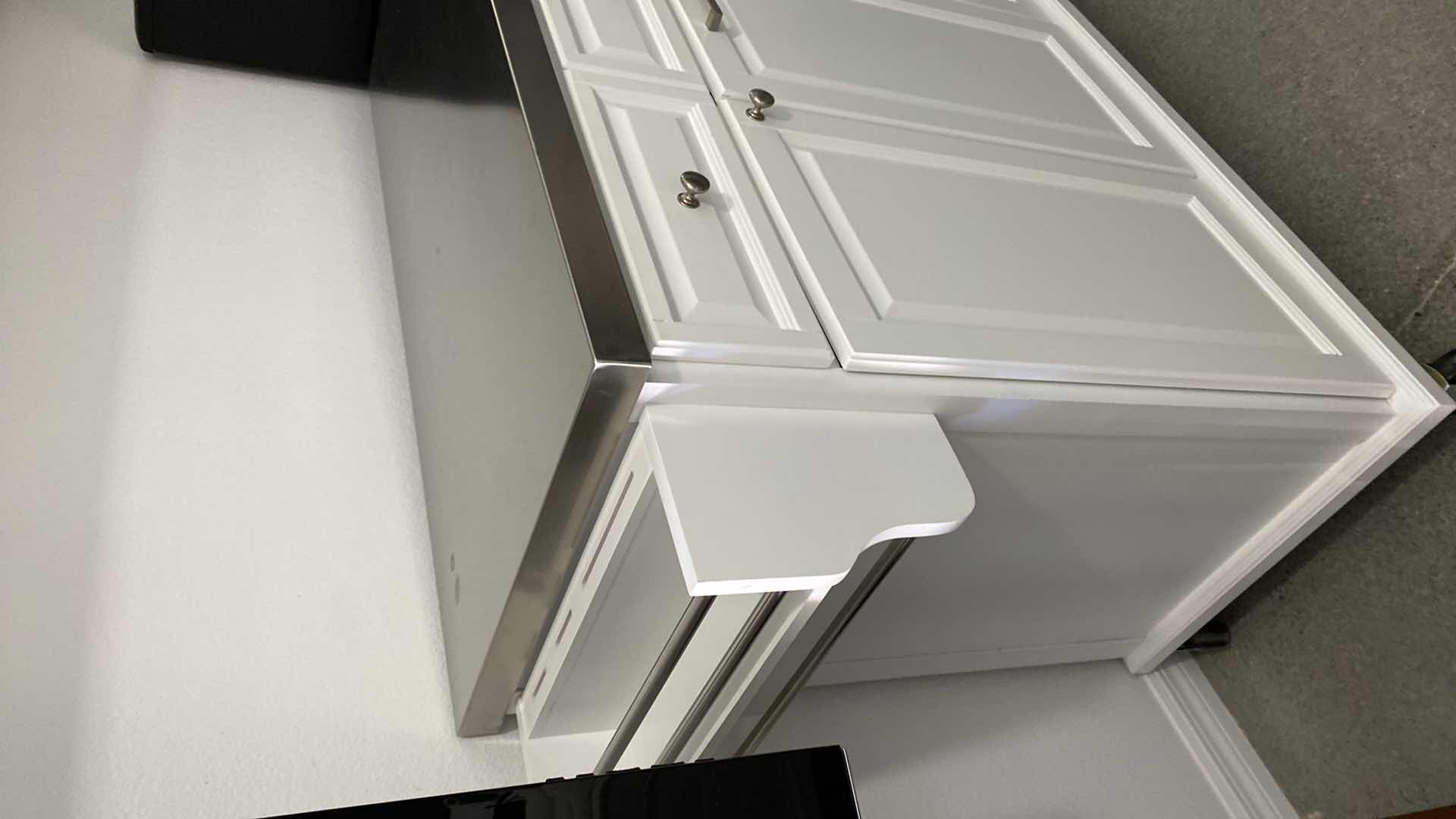 Photo 1 of KITCHEN ISLAND ROLLING CART WITH STEEL TOP 48“ x 19 H 37”