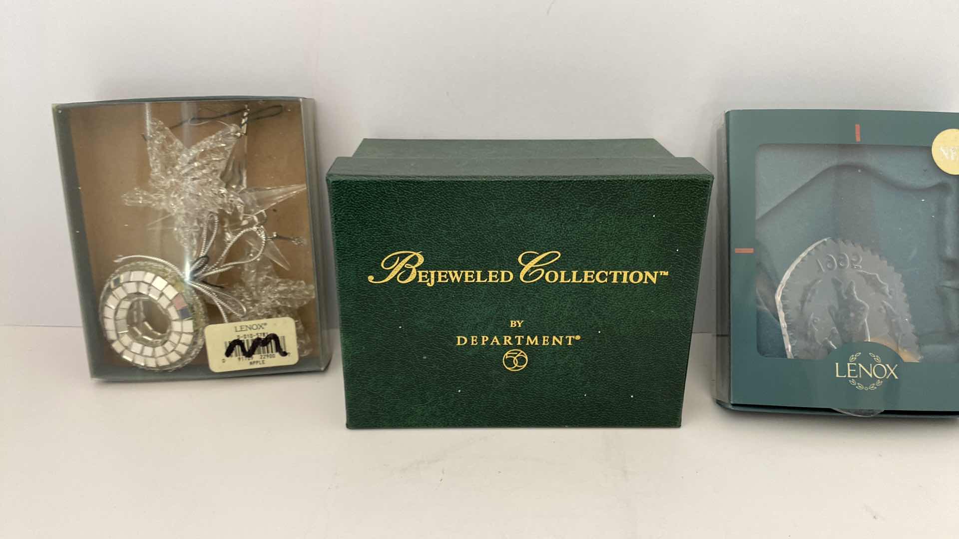 Photo 1 of DEPT 56 FIGURINE AND ASSORTED HOLIDAY ORNAMENTS