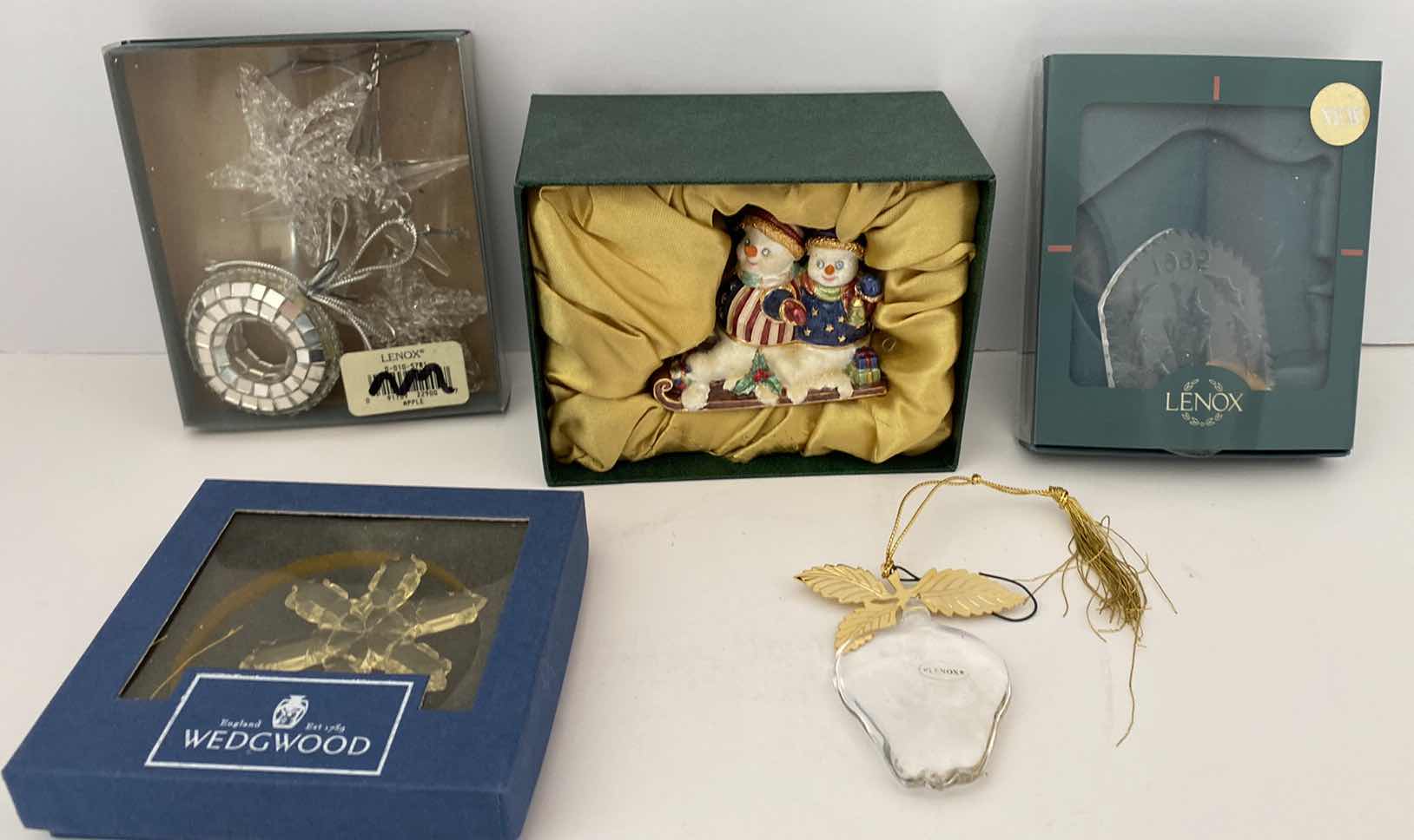 Photo 1 of DEPT 56 FIGURINE AND ASSORTED HOLIDAY ORNAMENTS