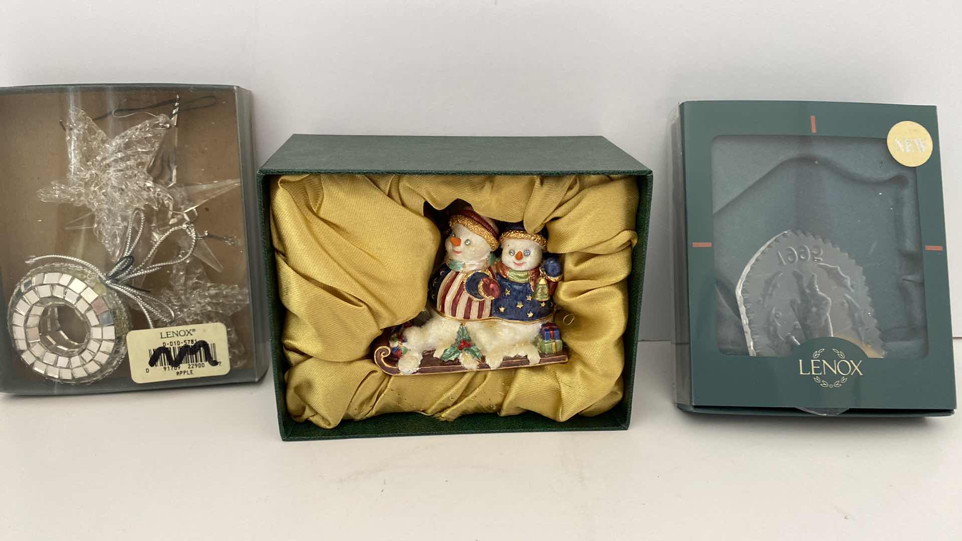 Photo 1 of DEPT 56 FIGURINE AND ASSORTED HOLIDAY ORNAMENTS