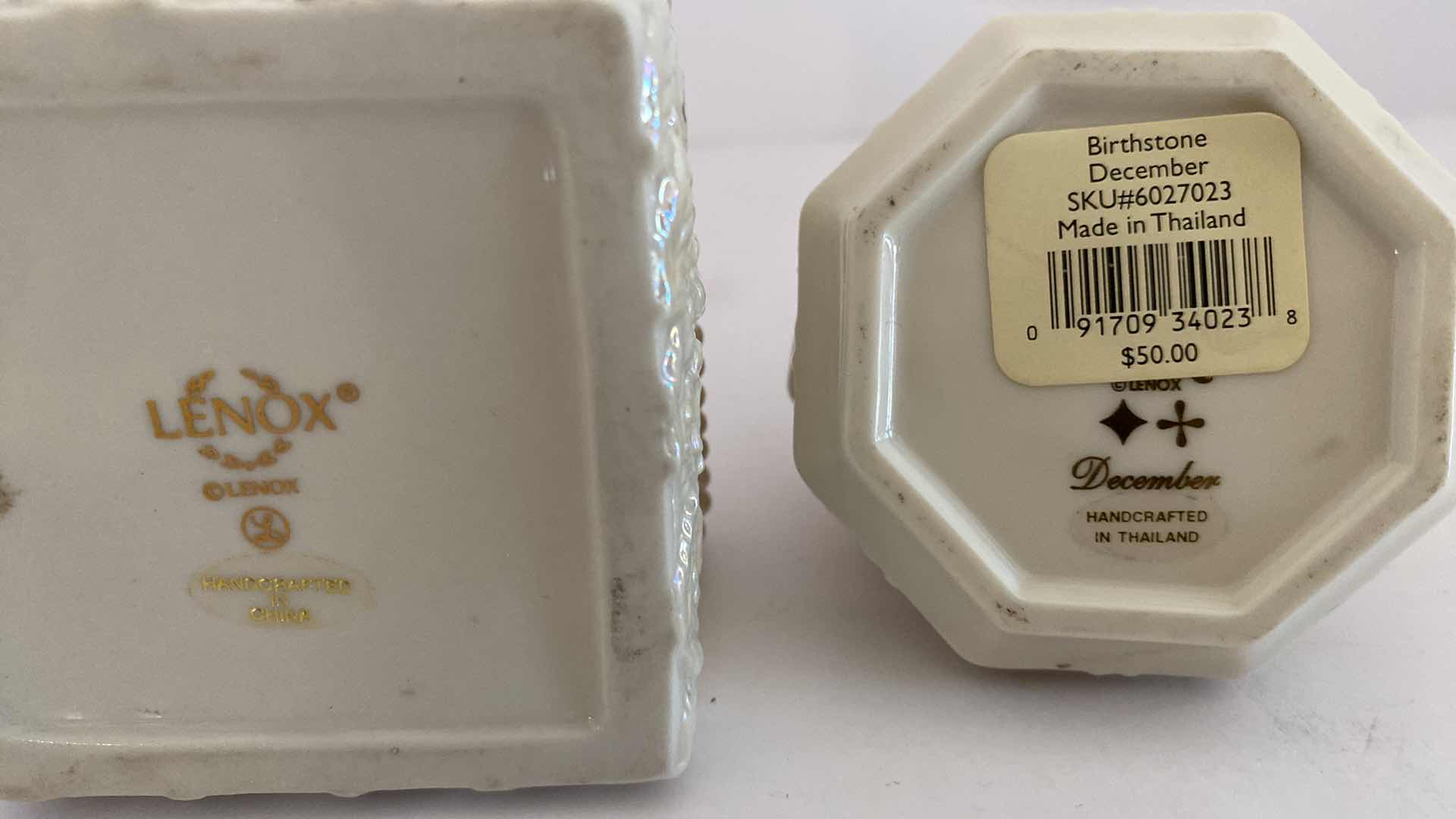 Photo 1 of LENOX DECOR BOX AND DECEMBER BIRTHSTONE TRINKET BOX