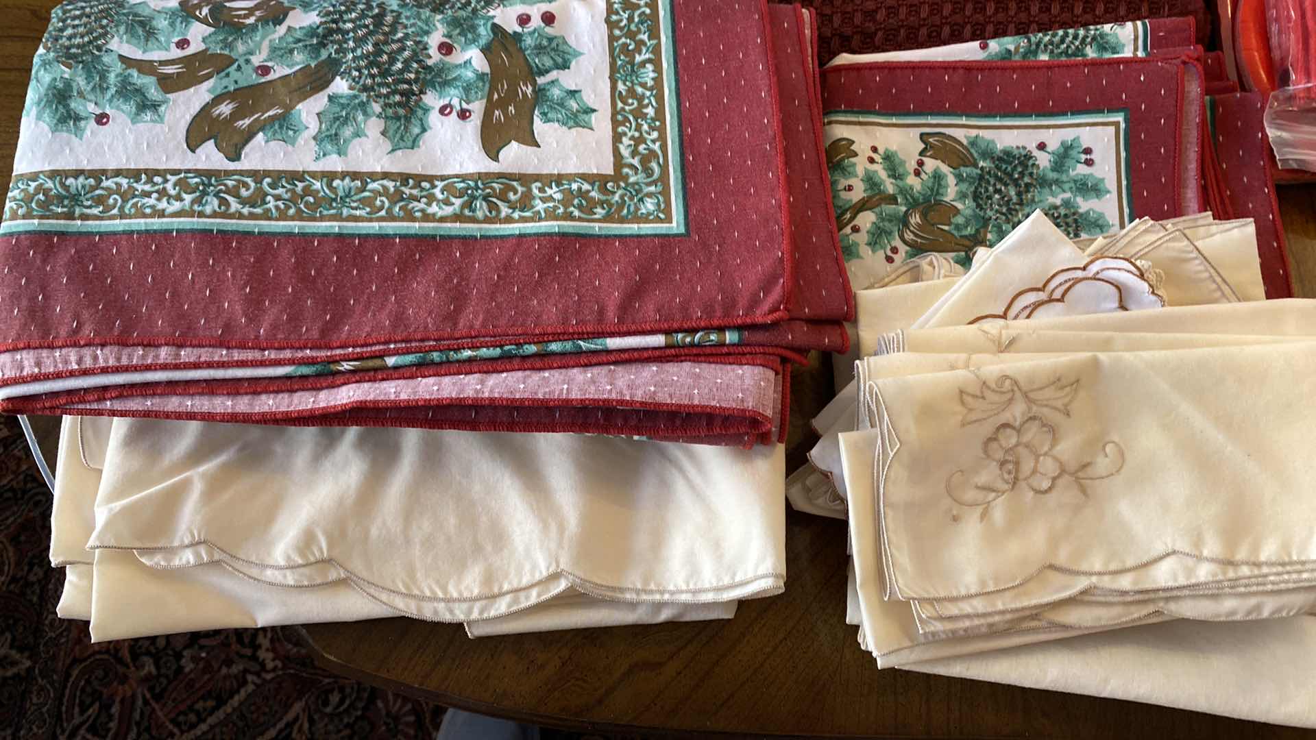 Photo 1 of ASSORTED TABLE LINENS