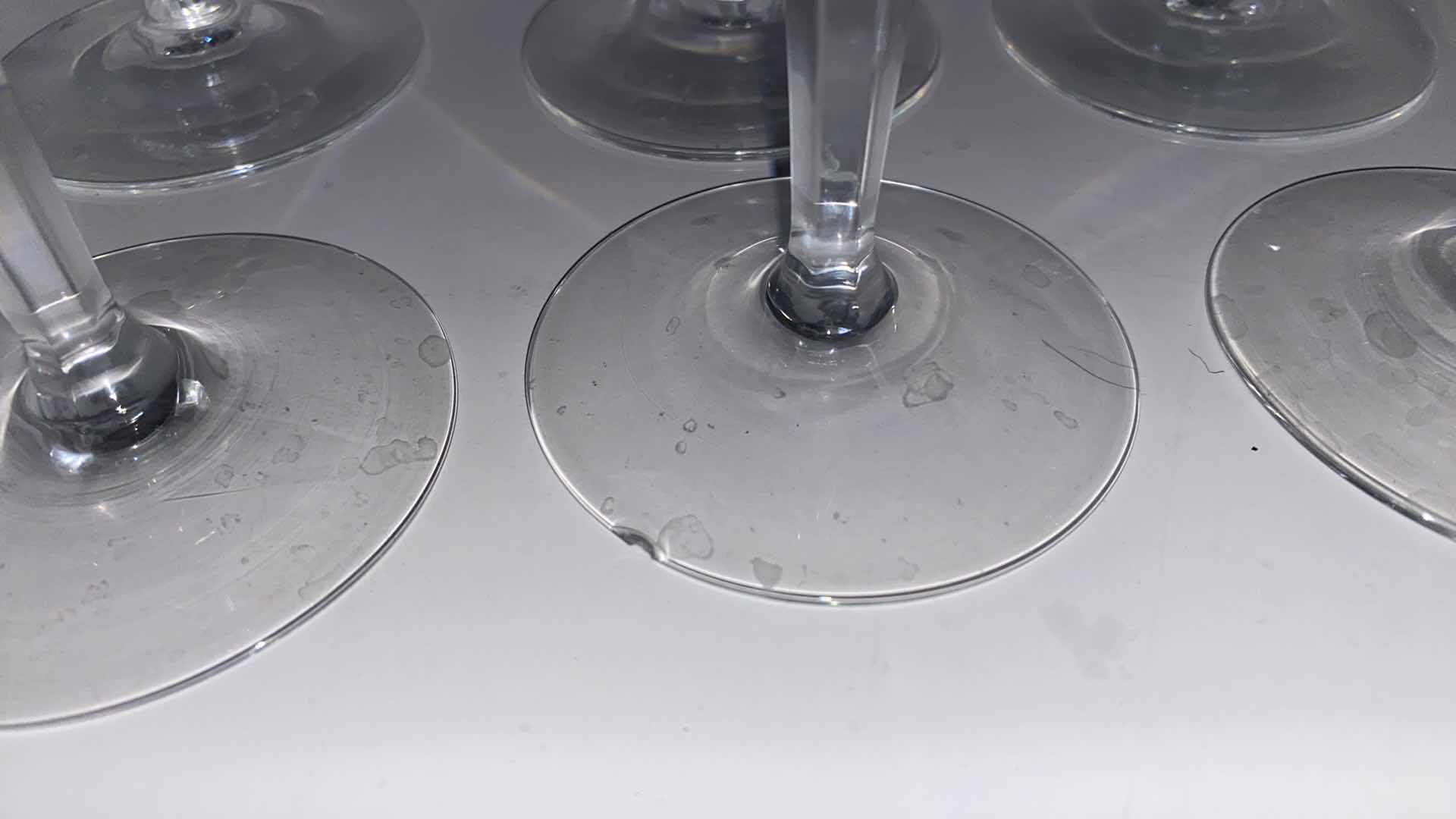 Photo 1 of 12 CRYSTAL CUT WINE GLASSES