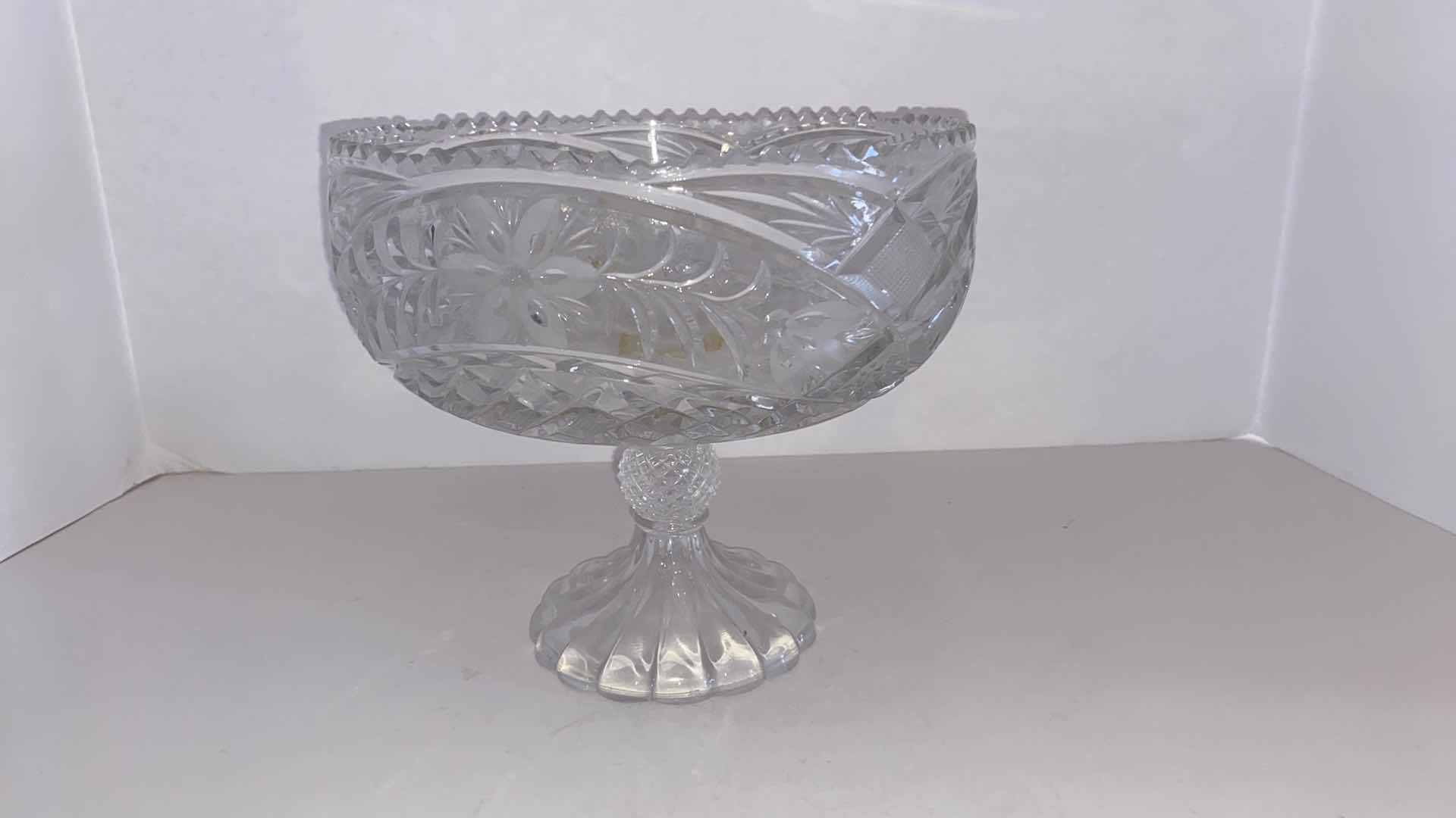 Photo 1 of FOOTED CRYSTAL BOWL 8 1/2” x 7 1/2”